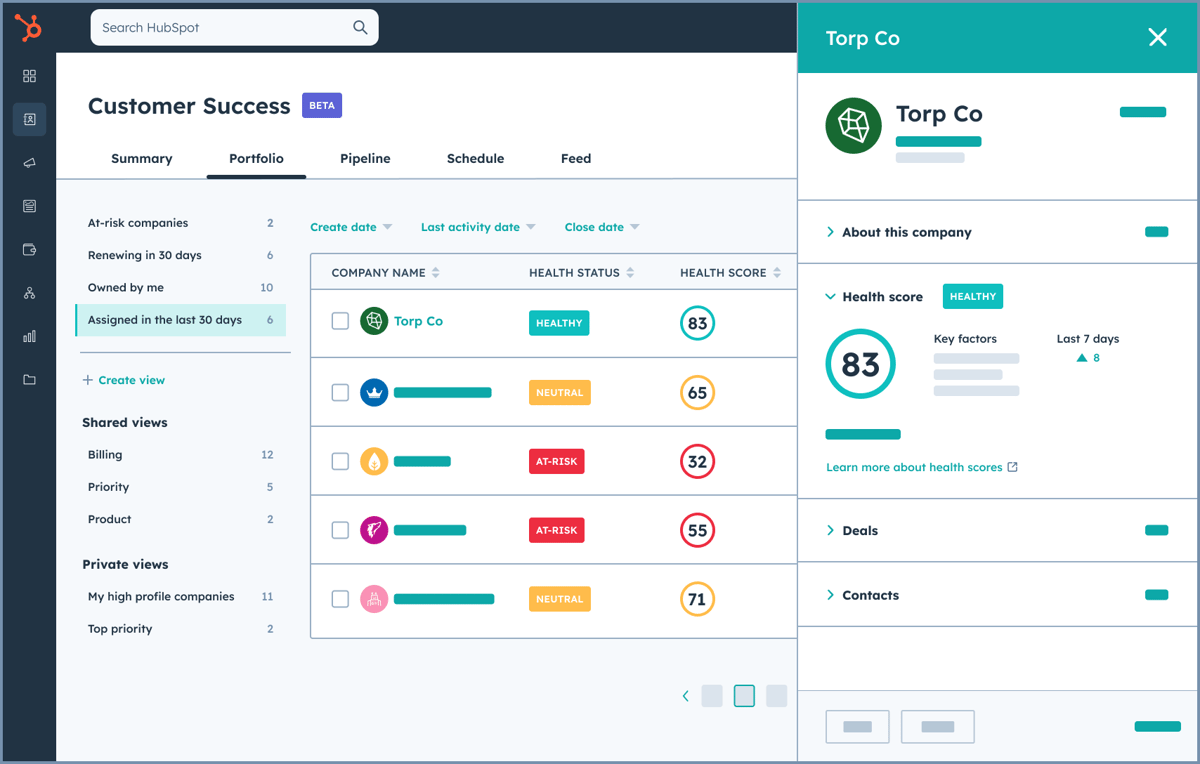 Service Hub - Customer Success Workspace